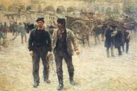 Plinio Nomellini, Piazza Caricamento, 1891
